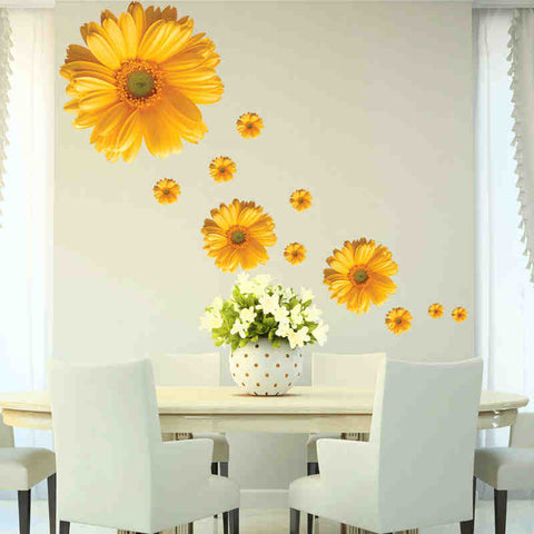 Flower wall stickers bedroom room