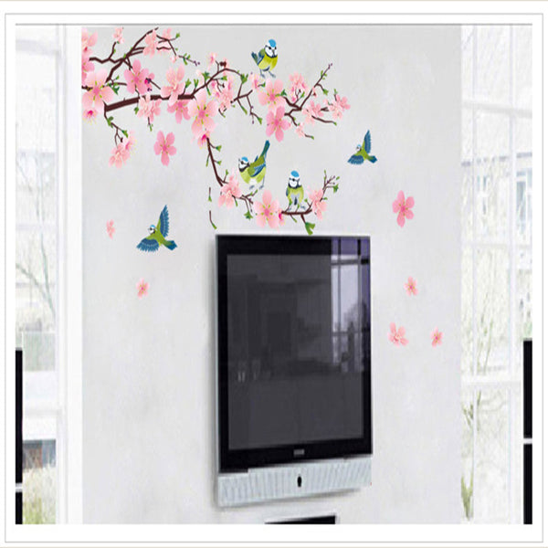 Romantic Peach Blossom  Wall Sticker