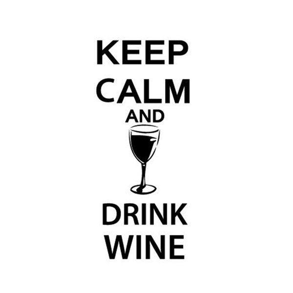 Keep Calm and Drink Wine - Funny Bar pub Wall Art Decor