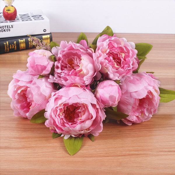 Peony flower bouquet for wedding table