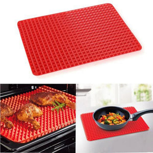 Red Pan Nonstick Silicone Baking Mats