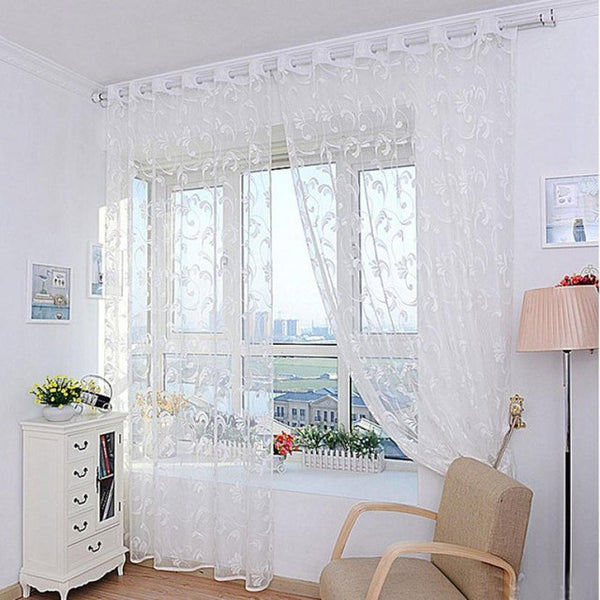 Curtain For Living Room Flower Curtain