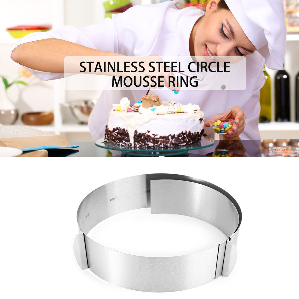 Retractable Circle Cake Mold Mousse Ring Cake Mold