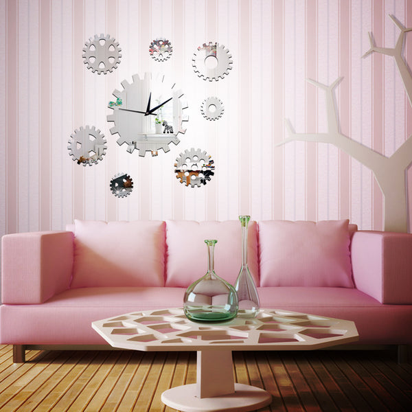 Rotating Gear Decorative Wall Clocks