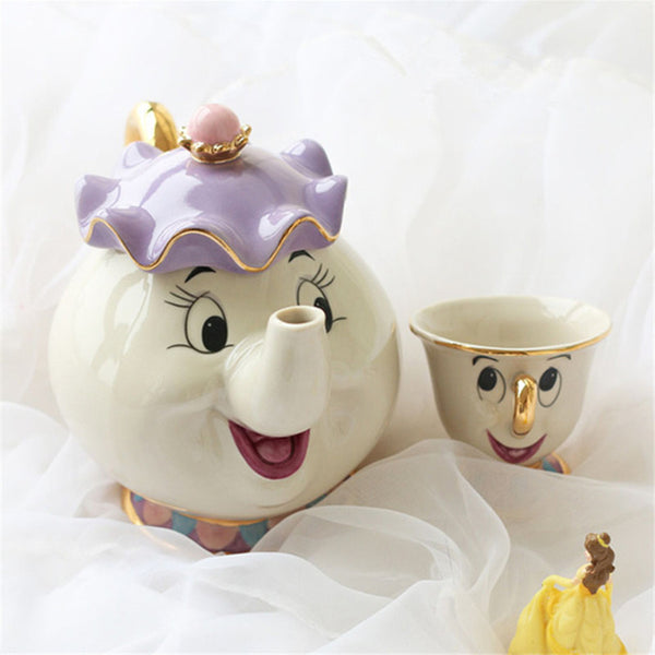 Cartoon Tea Set Beauty And The Beast