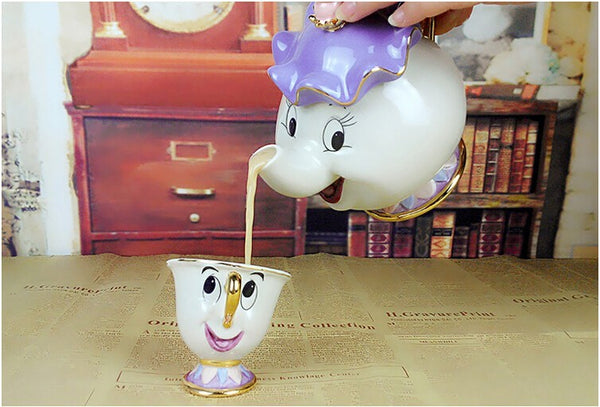 Cartoon Tea Set Beauty And The Beast