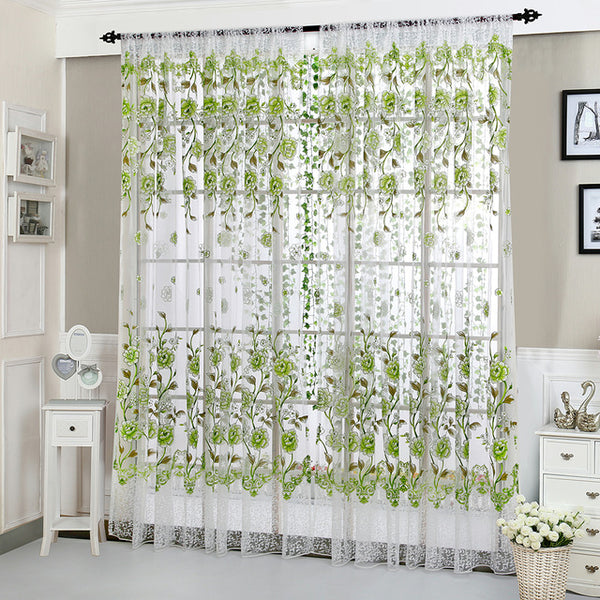 Peony Tulle Curtains For Bedroom