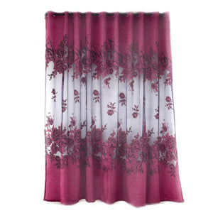 Europe Embroidered Tulle Window Curtain For Living Room