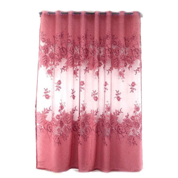 Europe Embroidered Tulle Window Curtain For Living Room