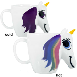 Changing Temperature Unicorn Ceramic Mug Multi Colour