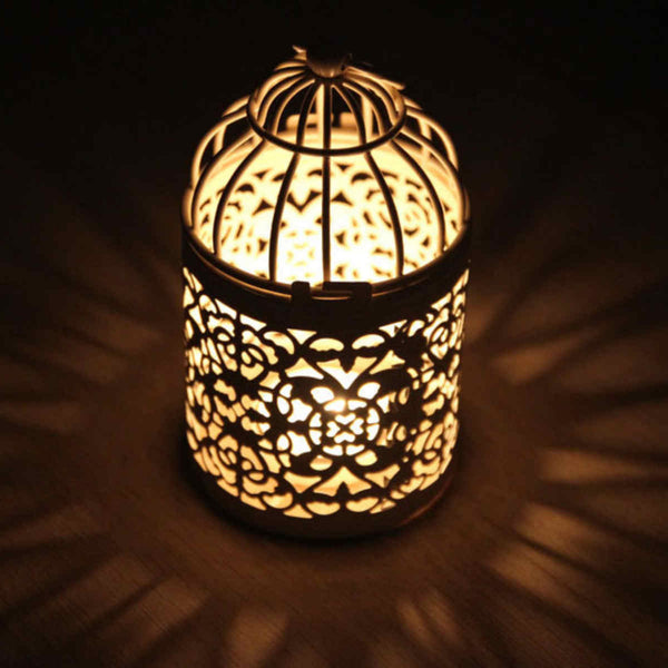 Metal Hollow Candle Holder Tealight Candlestick