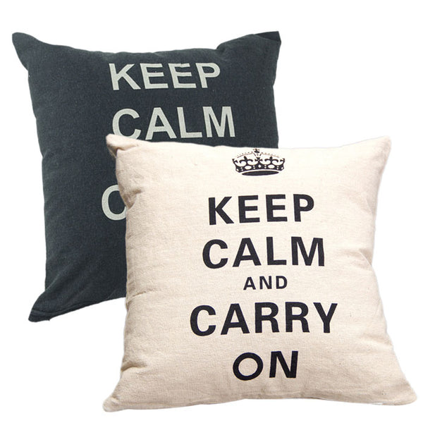 Keep Calm Throw Pillow Case