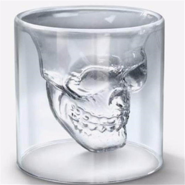 Magic Transparent Glass Skull Mugs Coffee Cups