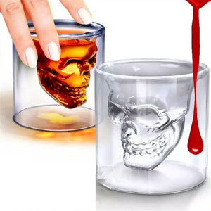 Magic Transparent Glass Skull Mugs Coffee Cups