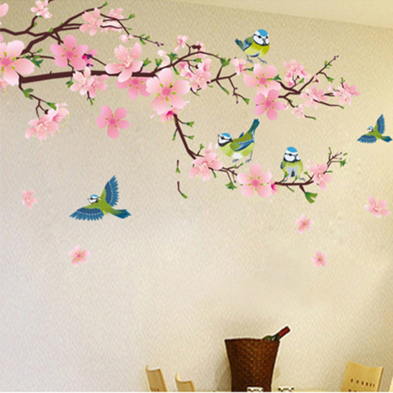 Romantic Peach Blossom  Wall Sticker